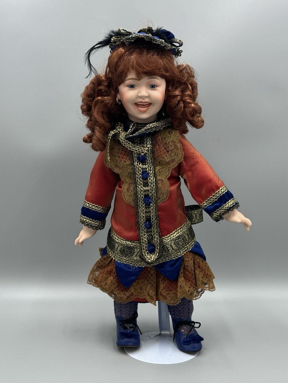 Premiere’s Barbara Ota’s Rebecca Porcelain Doll The Laughing Jumeau 15” Tall